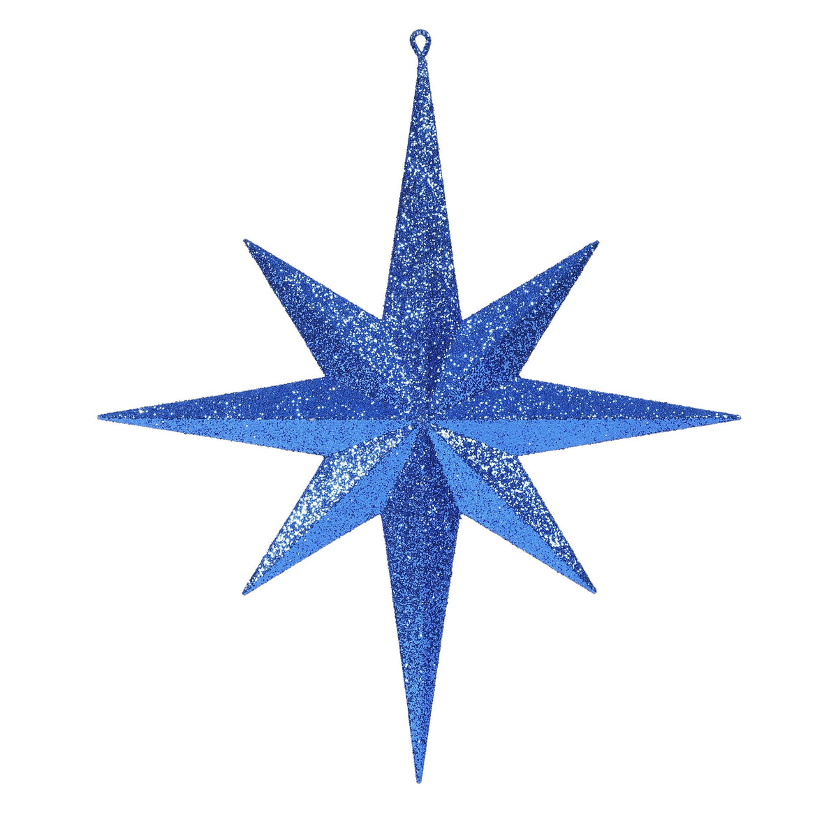 Merriva™ 8" White Iridescent Glitter Bethlehem Star Christmas Ornament, 4 per Box
