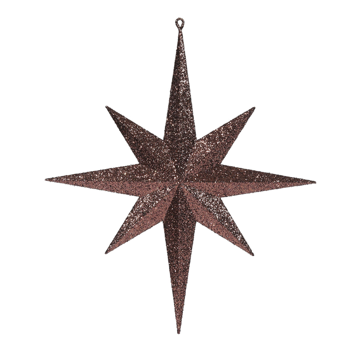 Merriva™ 8" White Iridescent Glitter Bethlehem Star Christmas Ornament, 4 per Box