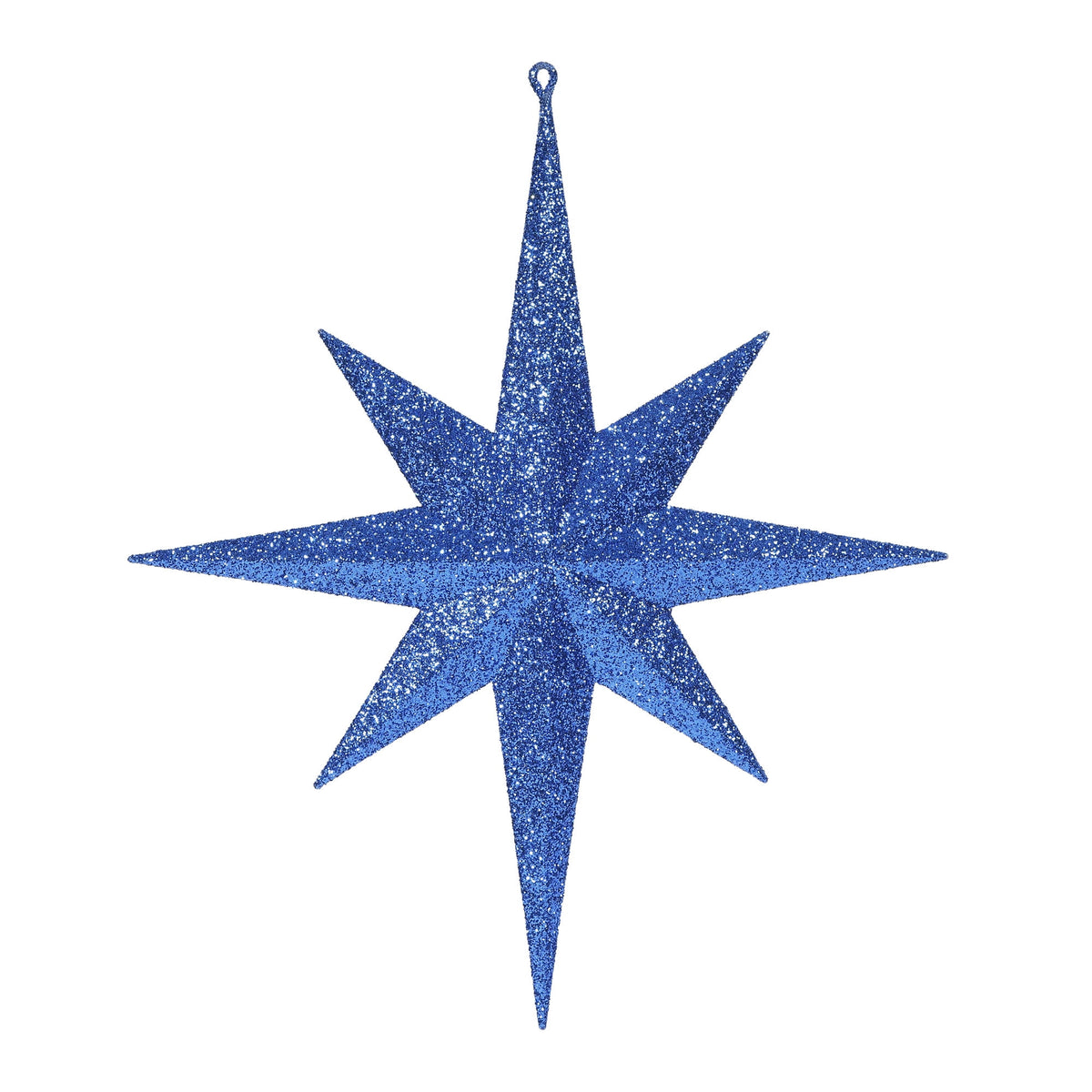 Merriva™ 8" White Iridescent Glitter Bethlehem Star Christmas Ornament, 4 per Box