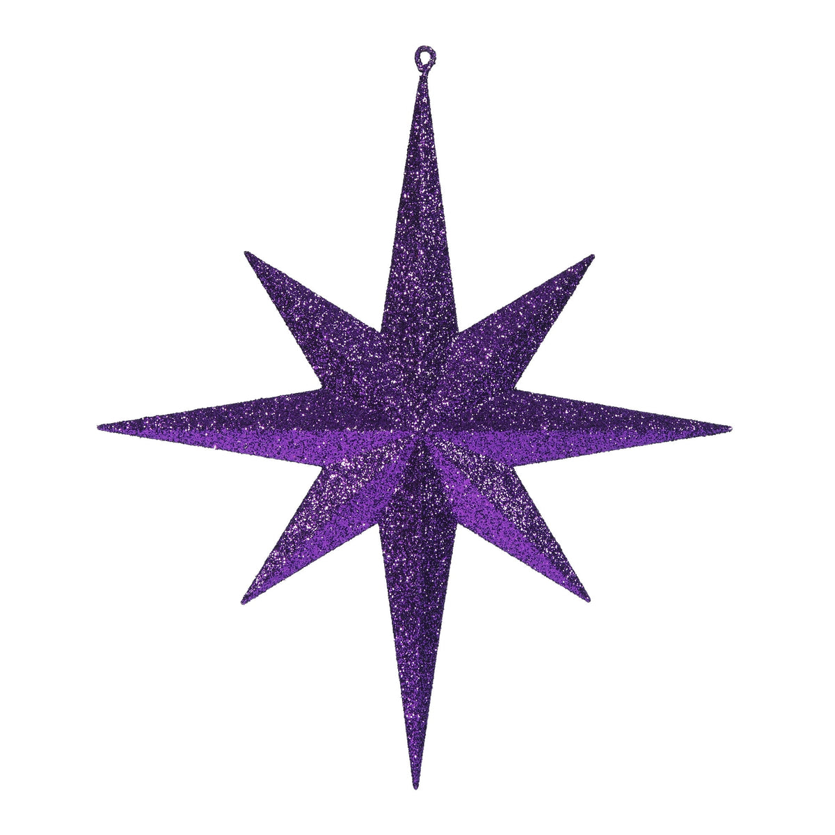 Merriva™ 8" White Iridescent Glitter Bethlehem Star Christmas Ornament, 4 per Box