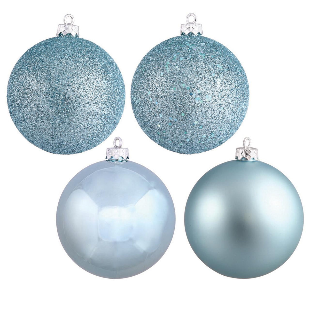 Merriva™ 2.4" Champagne 4-Finish Ball Ornament Assortment, 60 per Box
