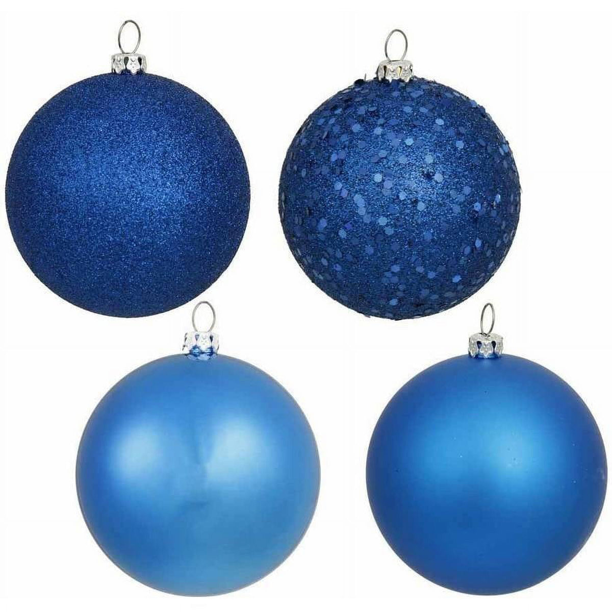 Merriva™ 2.4" Champagne 4-Finish Ball Ornament Assortment, 60 per Box