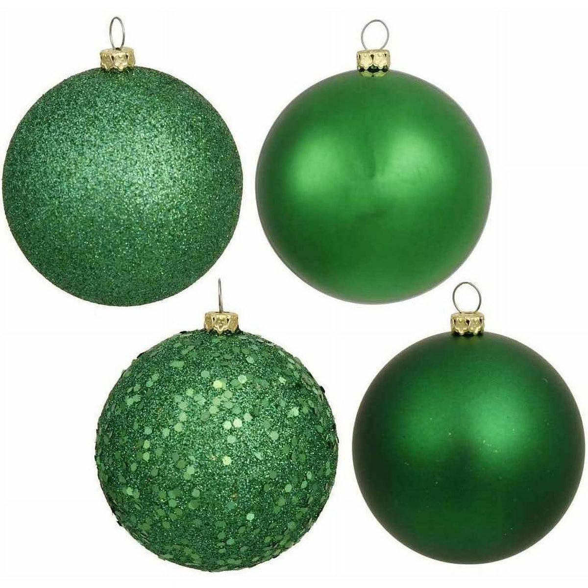 Merriva™ 2.4" Champagne 4-Finish Ball Ornament Assortment, 60 per Box