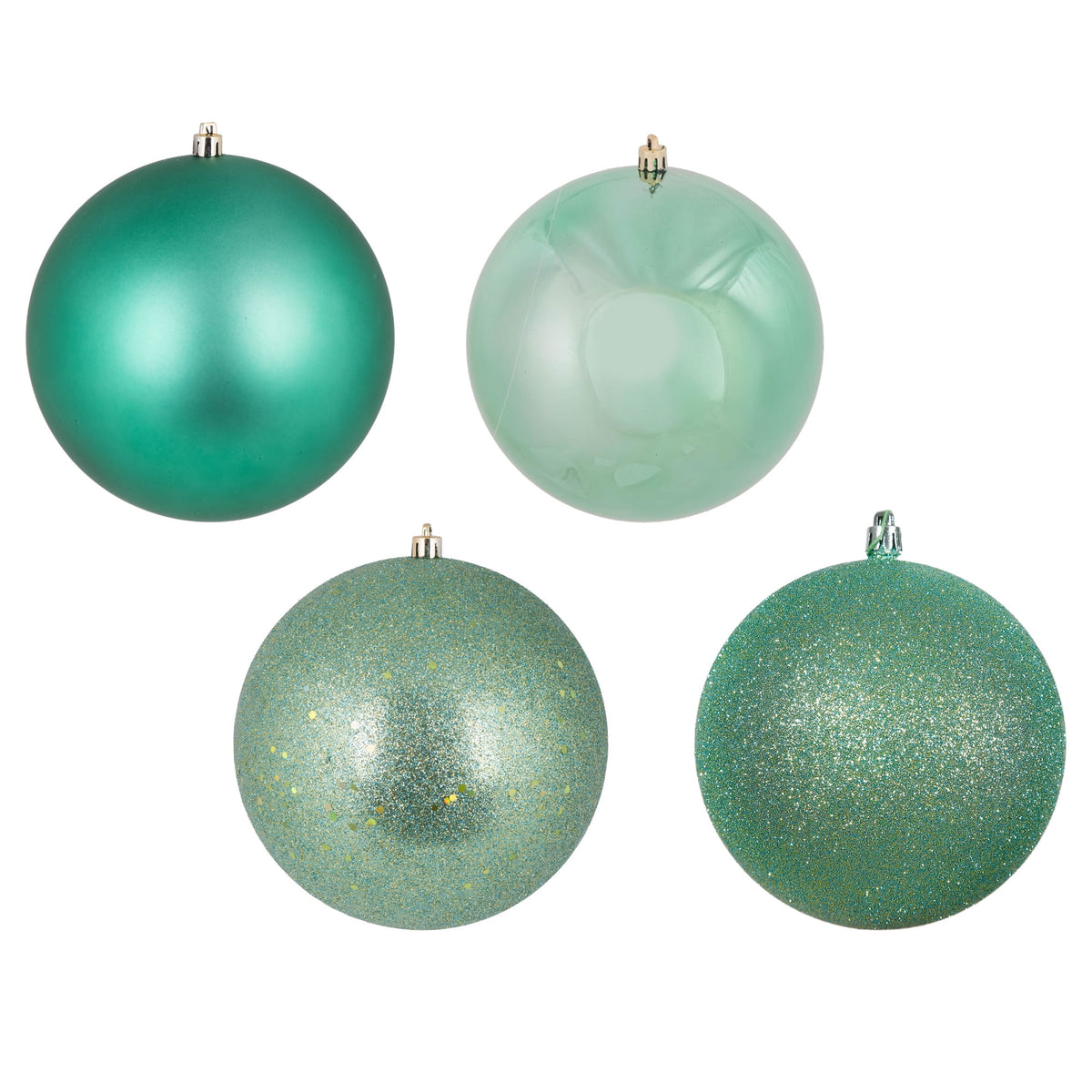 Merriva™ 2.4" Champagne 4-Finish Ball Ornament Assortment, 60 per Box