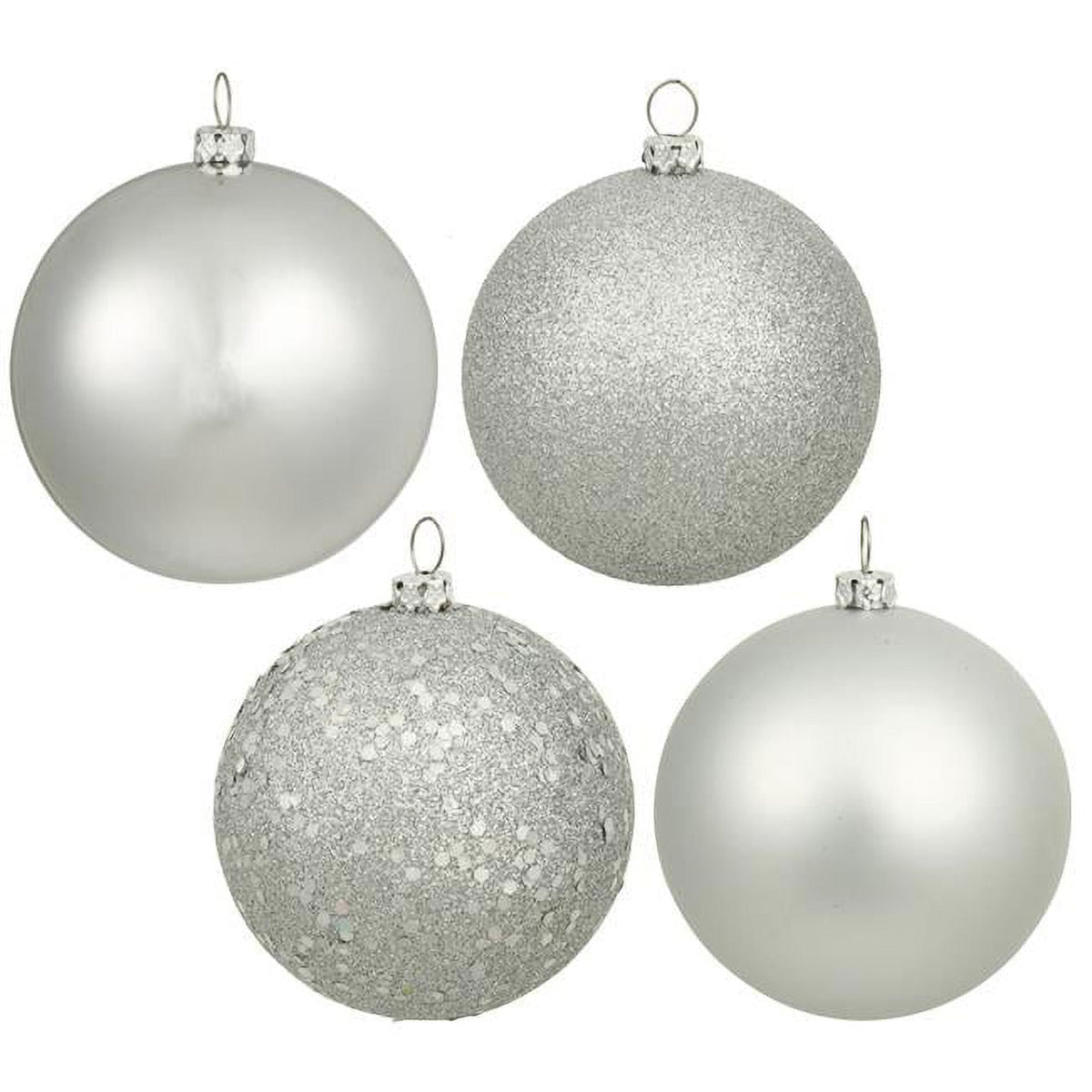 Merriva™ 2.4" Champagne 4-Finish Ball Ornament Assortment, 60 per Box