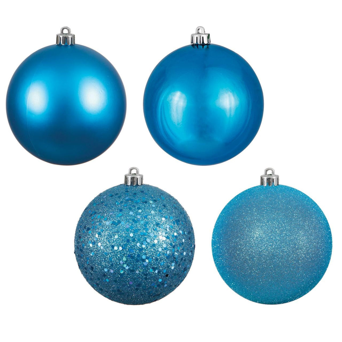 Merriva™ 2.4" Champagne 4-Finish Ball Ornament Assortment, 60 per Box