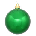Vickerman 2.75" Christmas Ornament Ball, Green Shiny Finish, Shatterproof Plastic, UV Resistant, Holiday Christmas Tree Decoration, 12 Pack