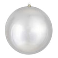 Vickerman 20" Giant Shiny Silver Ball Christmas Ornament, UV Resistant