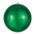Vickerman 24" Giant Shiny Emerald Ball Christmas Ornament, UV Resistant, Indoor Outdoor Holiday Christmas Tree Decoration