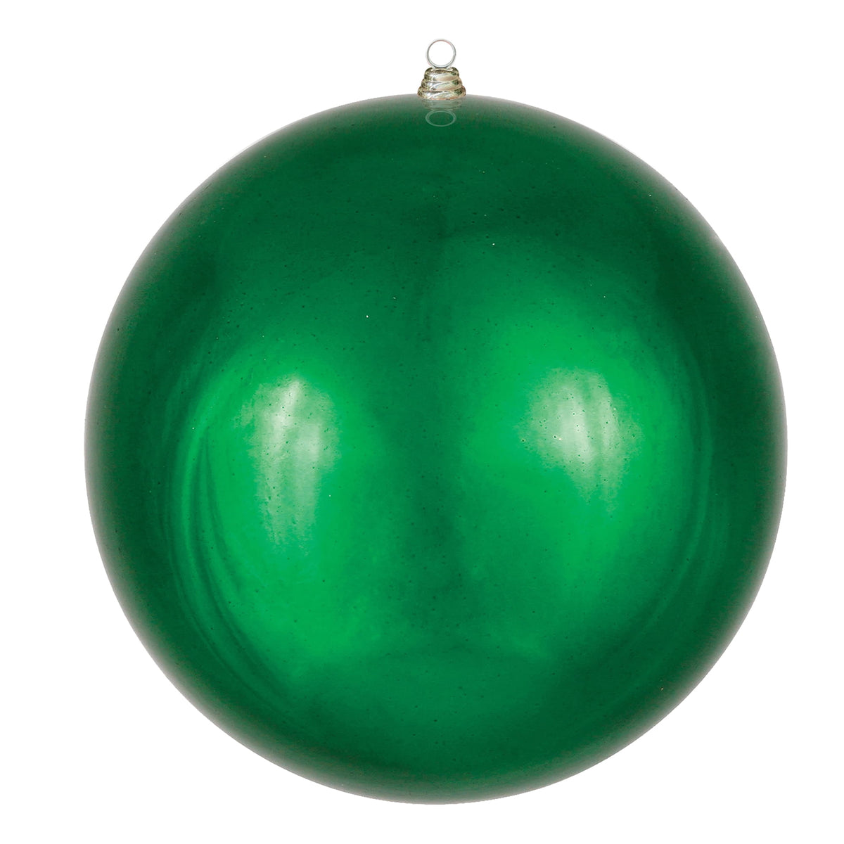 Vickerman 24" Giant Shiny Emerald Ball Christmas Ornament, UV Resistant, Indoor Outdoor Holiday Christmas Tree Decoration