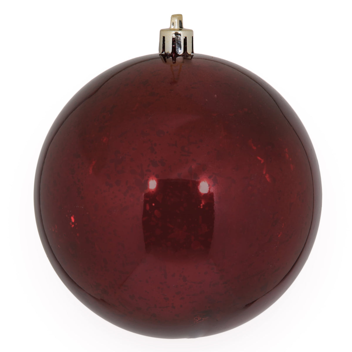 Merriva™ 8" Christmas Ornament Ball, Gold Shiny Mercury Finish, Shatterproof Plastic