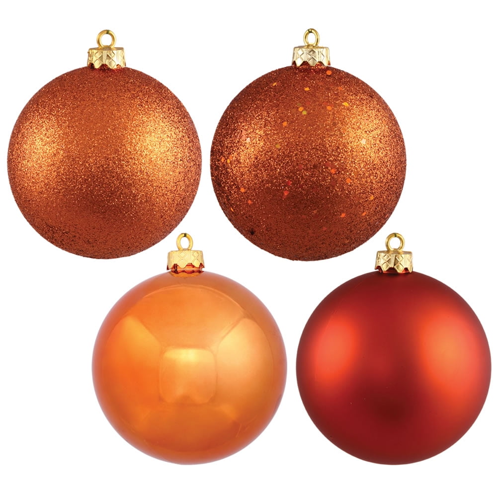 Merriva™ 6" Silver 4-Finish Ball Ornament Assortment, 4 per Box
