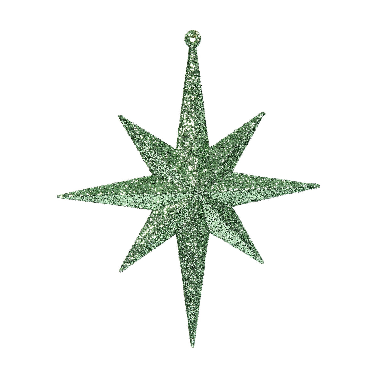 Merriva™ 8" White Iridescent Glitter Bethlehem Star Christmas Ornament, 4 per Box