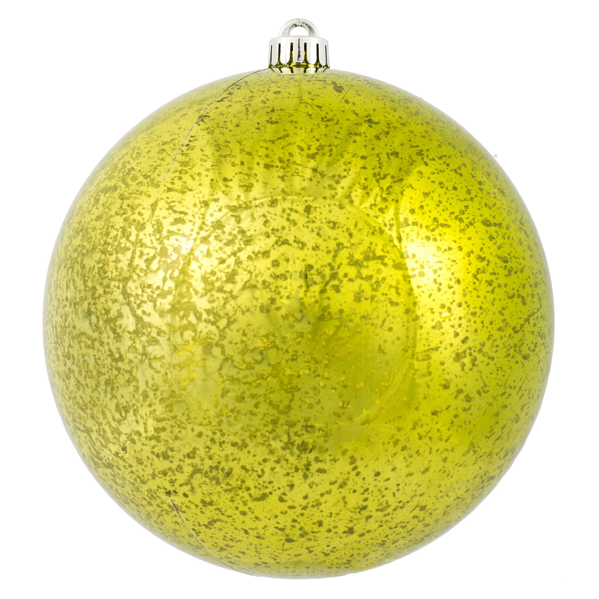 Merriva™ 8" Christmas Ornament Ball, Gold Shiny Mercury Finish, Shatterproof Plastic