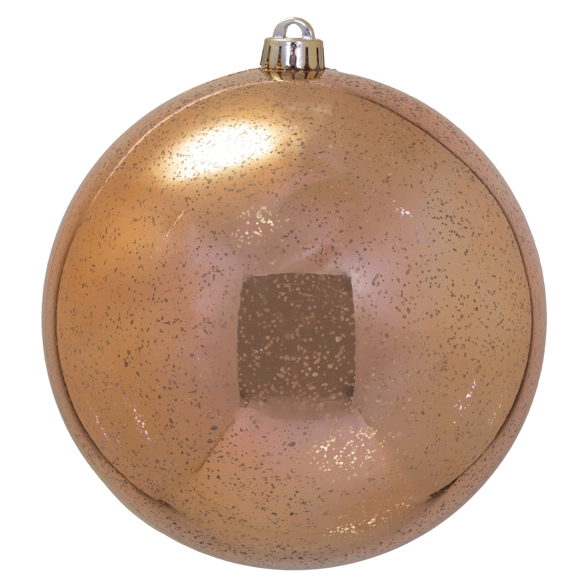 Merriva™ 8" Christmas Ornament Ball, Gold Shiny Mercury Finish, Shatterproof Plastic