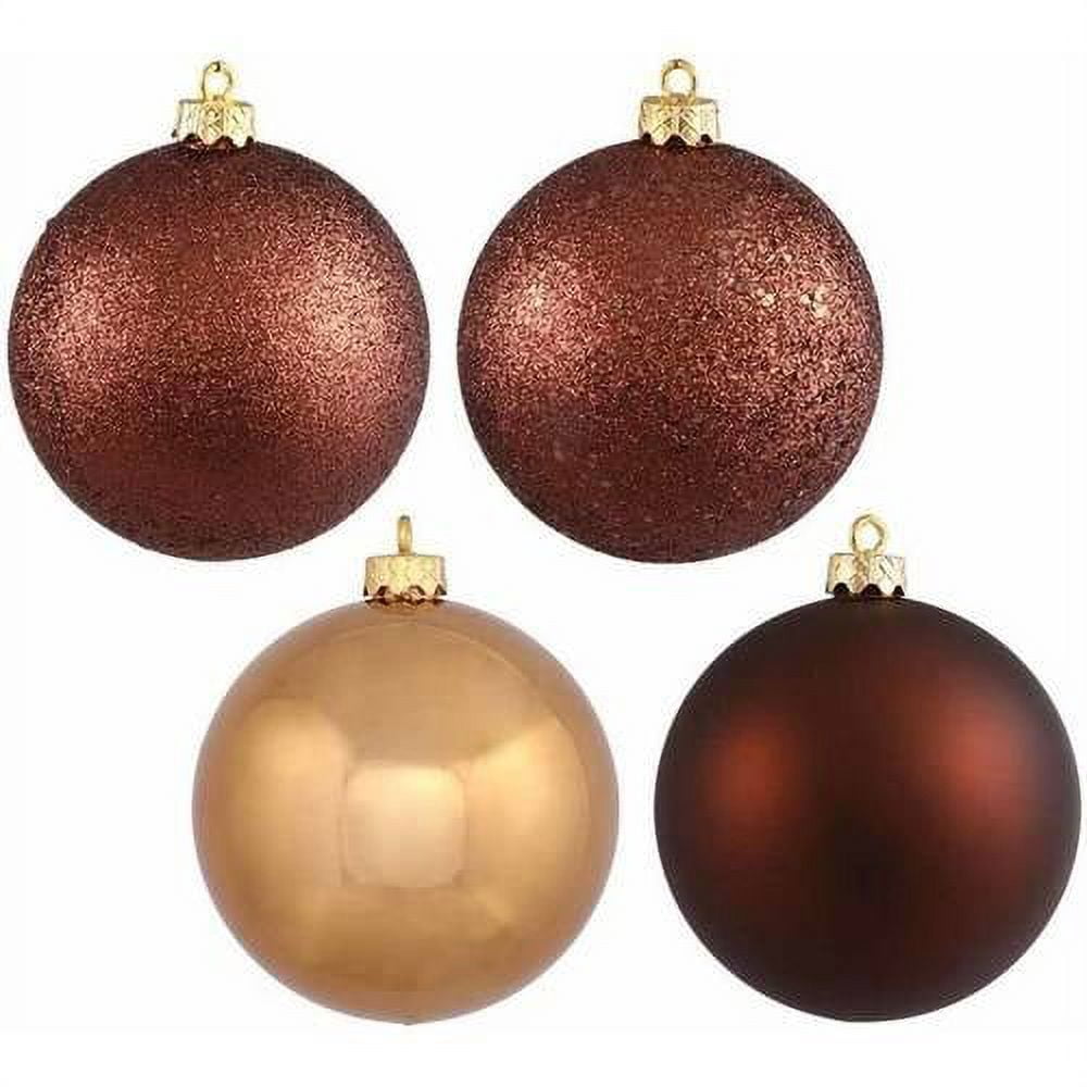 Merriva™ 2.4" Champagne 4-Finish Ball Ornament Assortment, 60 per Box