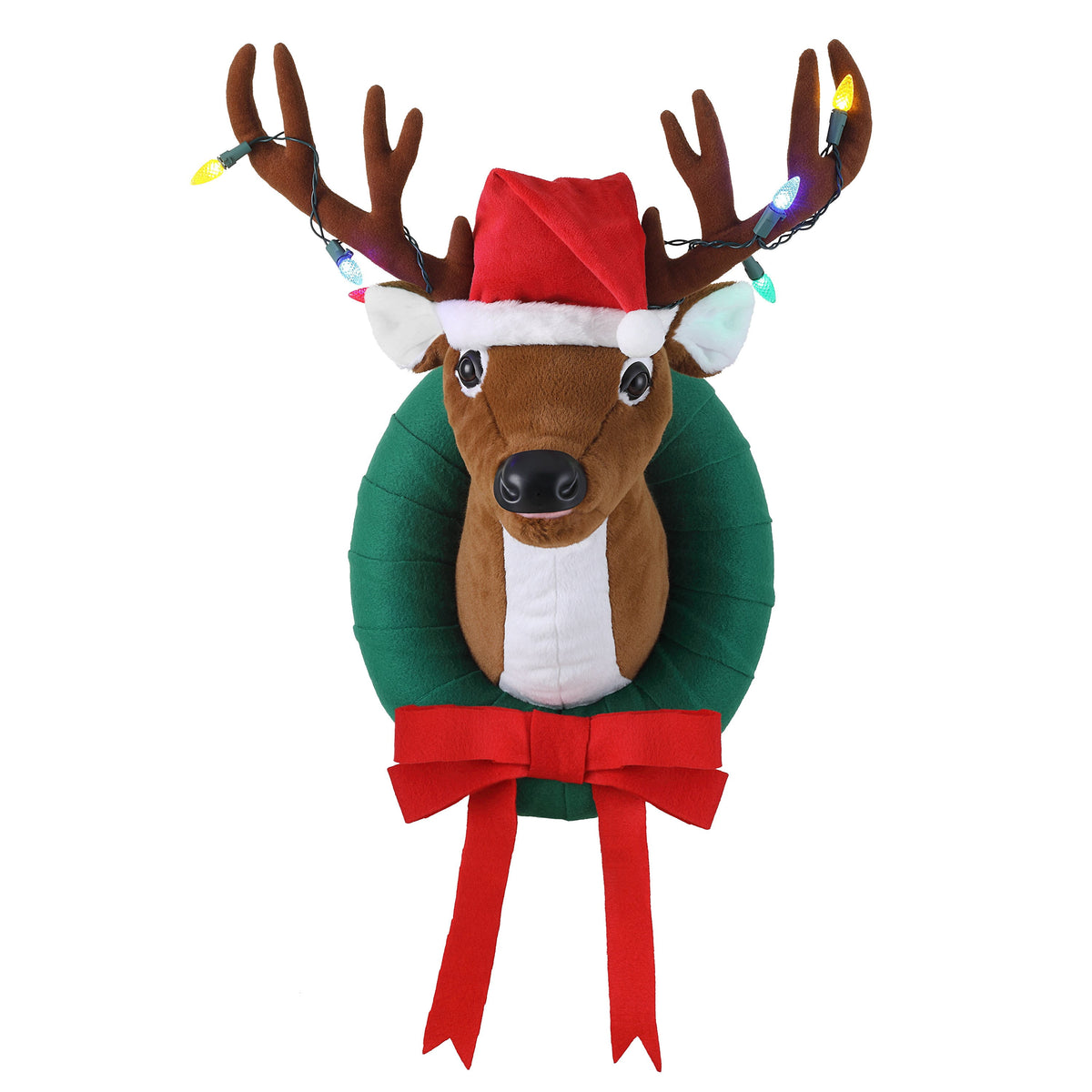  Animated Singing Reindeer Decoration, Red