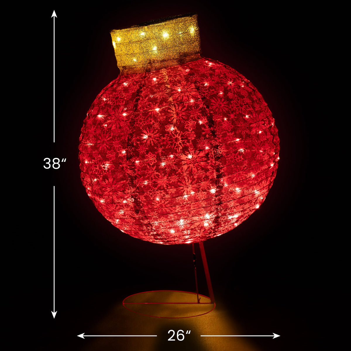 Northlight LED Lighted Twinkling Tinsel Ball Ornament Outdoor Commercial Christmas Decoration - 36"