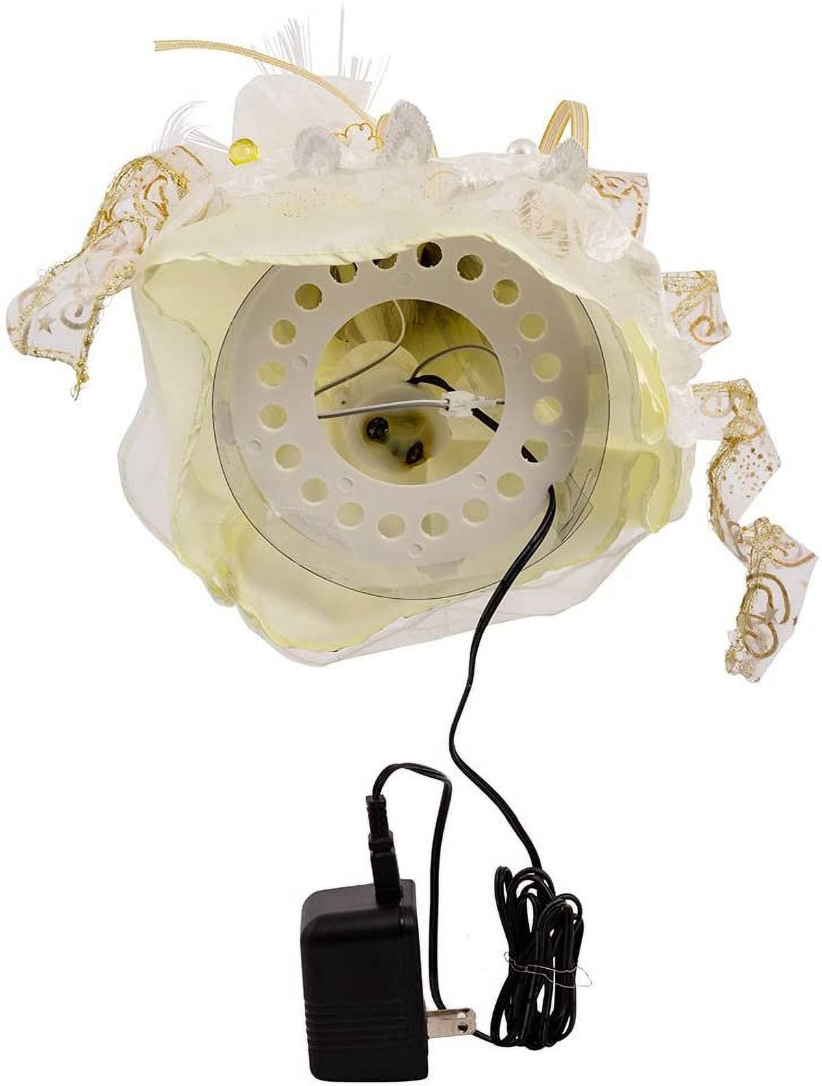 Kurt Adler LED Angel Treetop, 12" Pre-Lit Christmas Tree Decoration