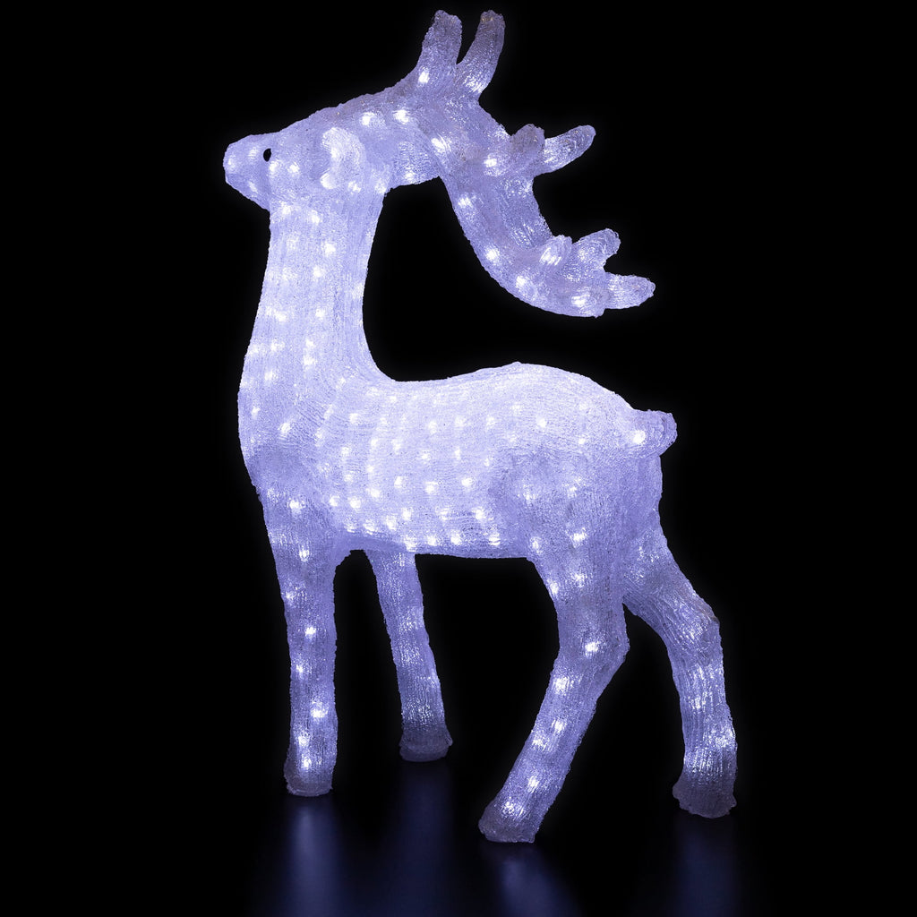 Northlight LED Lighted Commercial Grade Acrylic Reindeer Outdoor Christmas Decoration - 28"