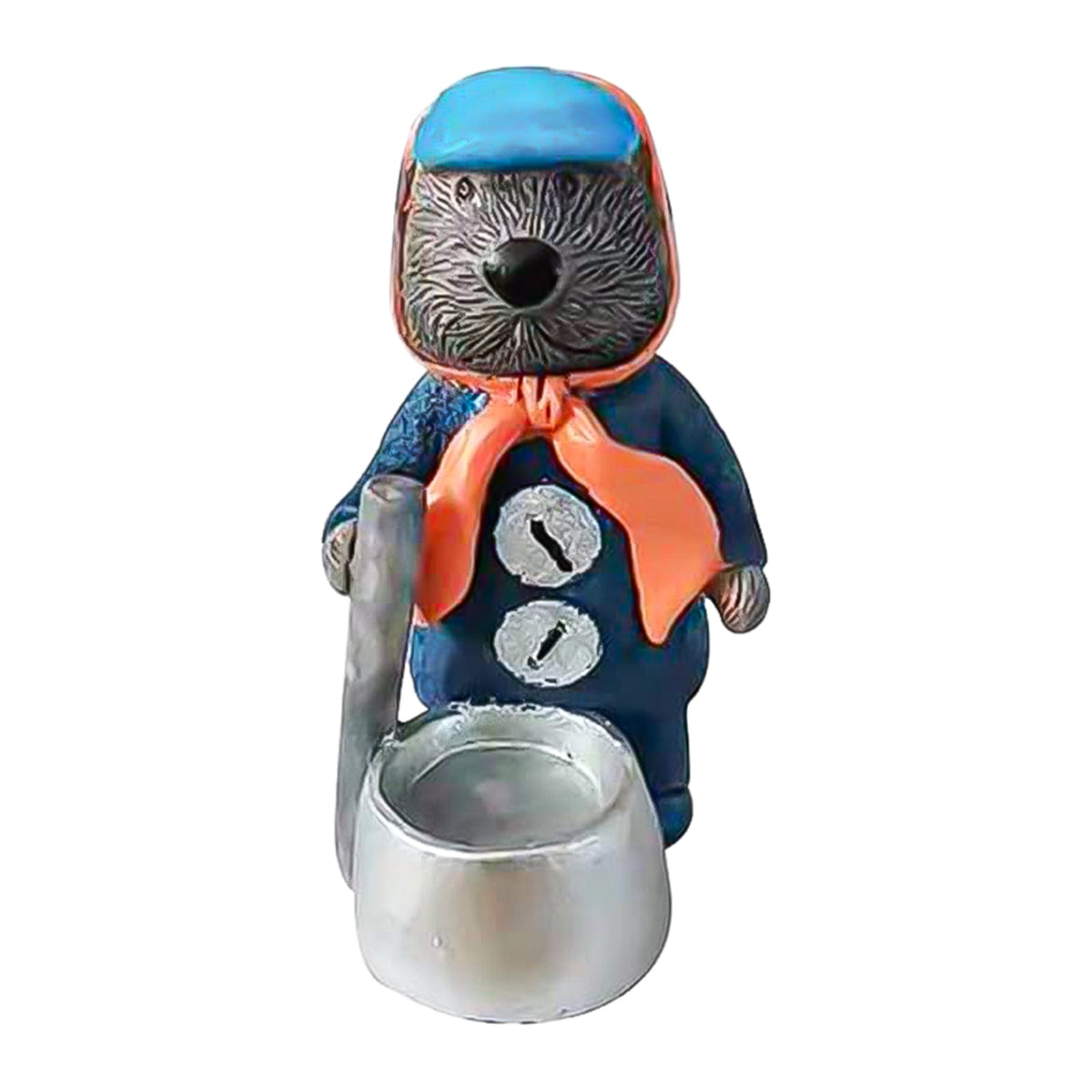 5-Piece Resin Otter Band Figurines Animal Musician Christmas Decorations for Tabletop Shelf Mantel Home Decor