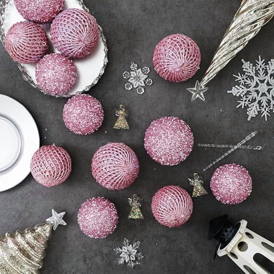 WE 12 pcs Christmas Tree Balls Xmas Decoration Ornaments Christmas Ball Ornaments