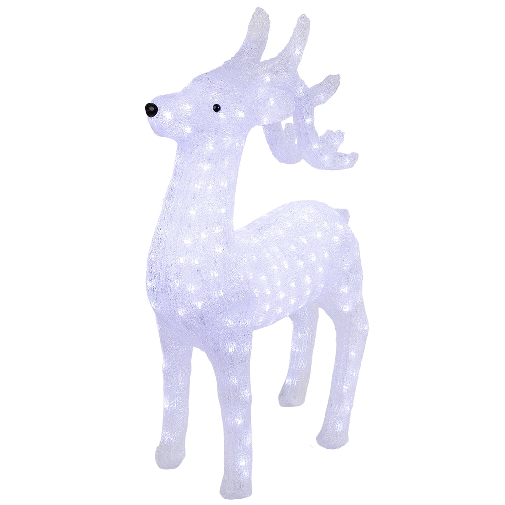 Northlight LED Lighted Commercial Grade Acrylic Reindeer Outdoor Christmas Decoration - 28"