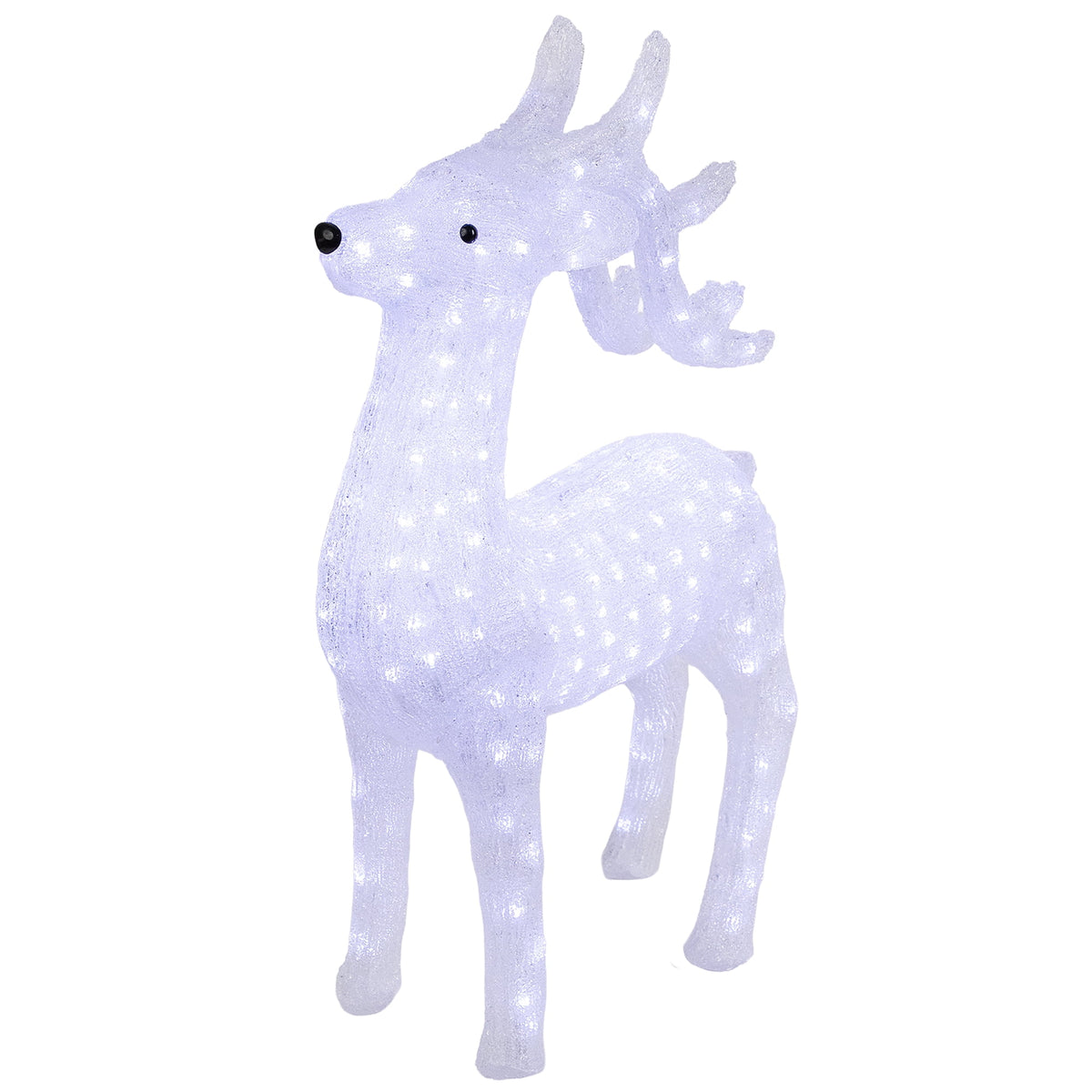 Northlight LED Lighted Commercial Grade Acrylic Reindeer Outdoor Christmas Decoration - 28"