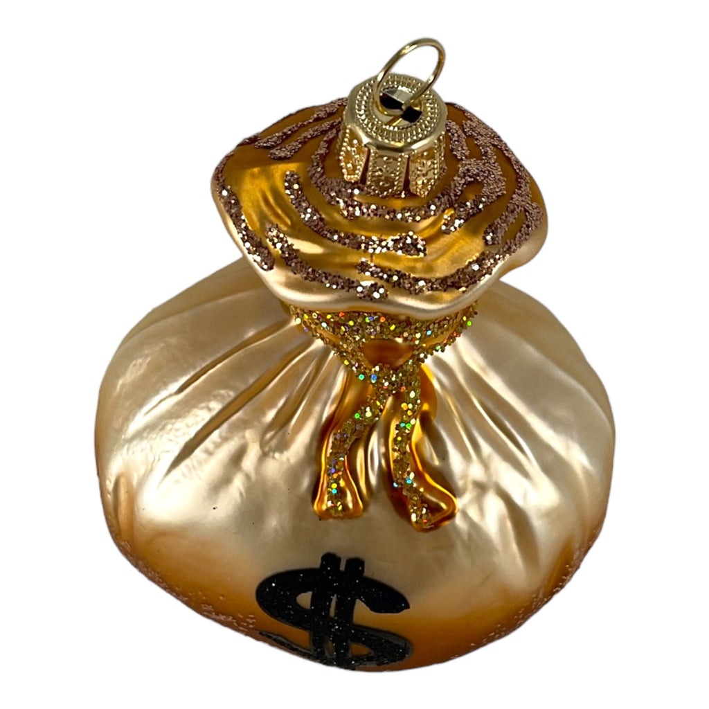 Bag of Money Polish Mouth Blown Glass Christmas Ornament Tree Decoration