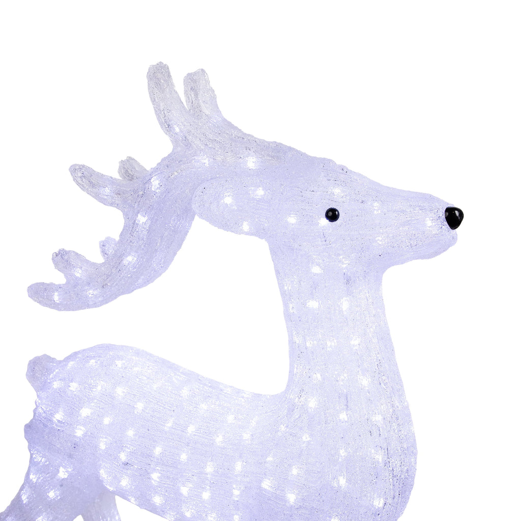 Northlight LED Lighted Commercial Grade Acrylic Reindeer Outdoor Christmas Decoration - 28"