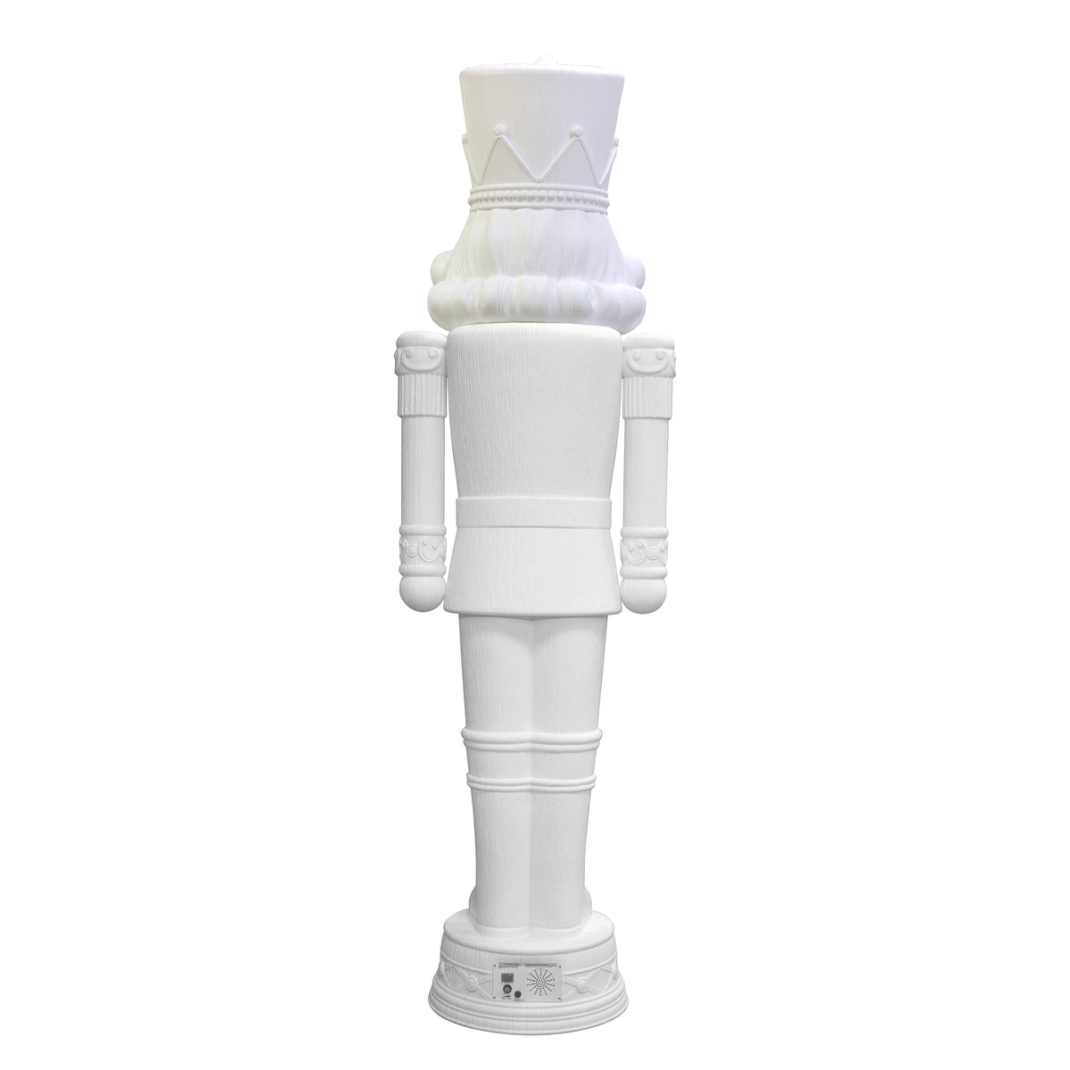 Giant Paint-it-Yourself Light-Up LED Nutcracker Christmas Decoration, White, 6.25', by 