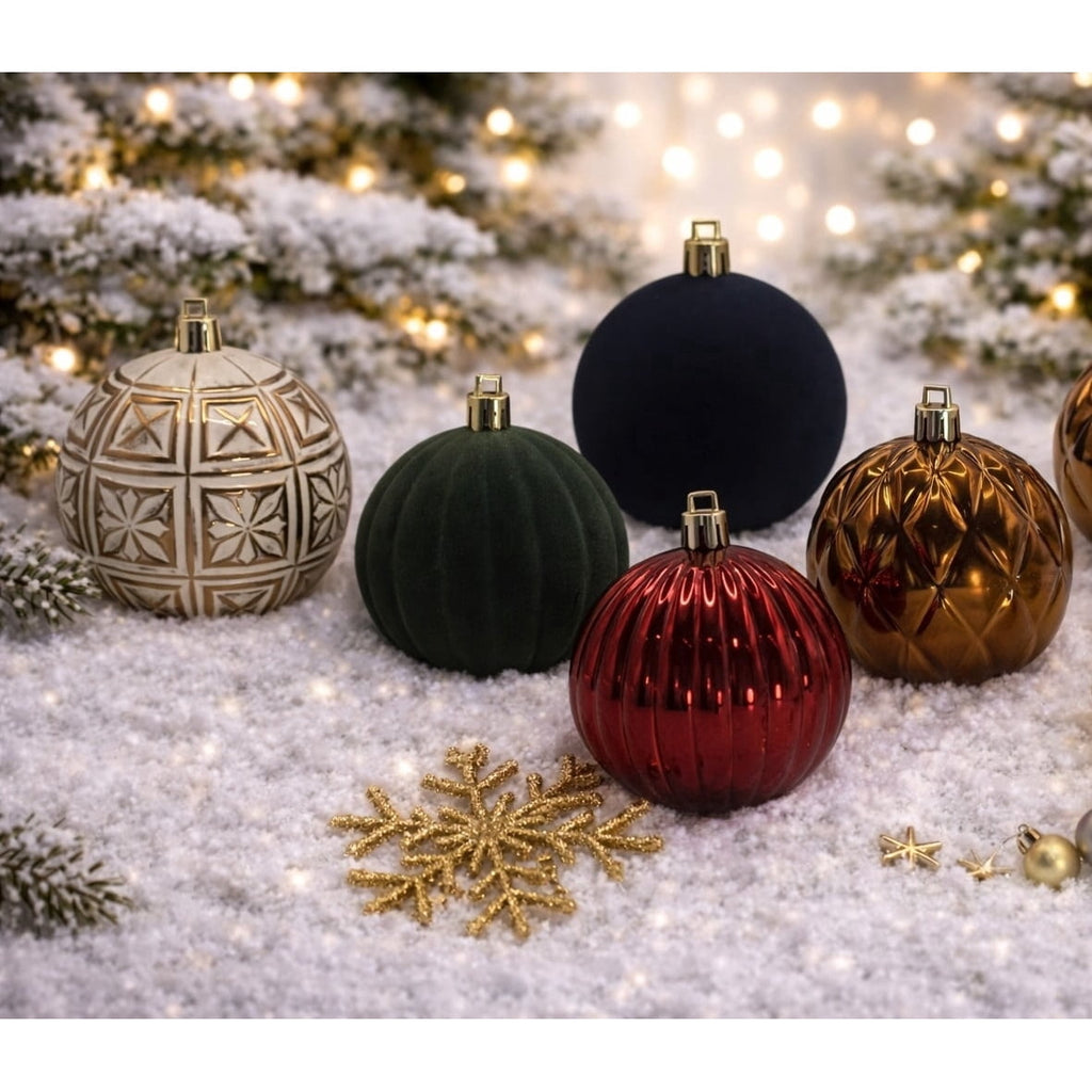  62-Count Multicolor Shatterproof Christmas Ornaments