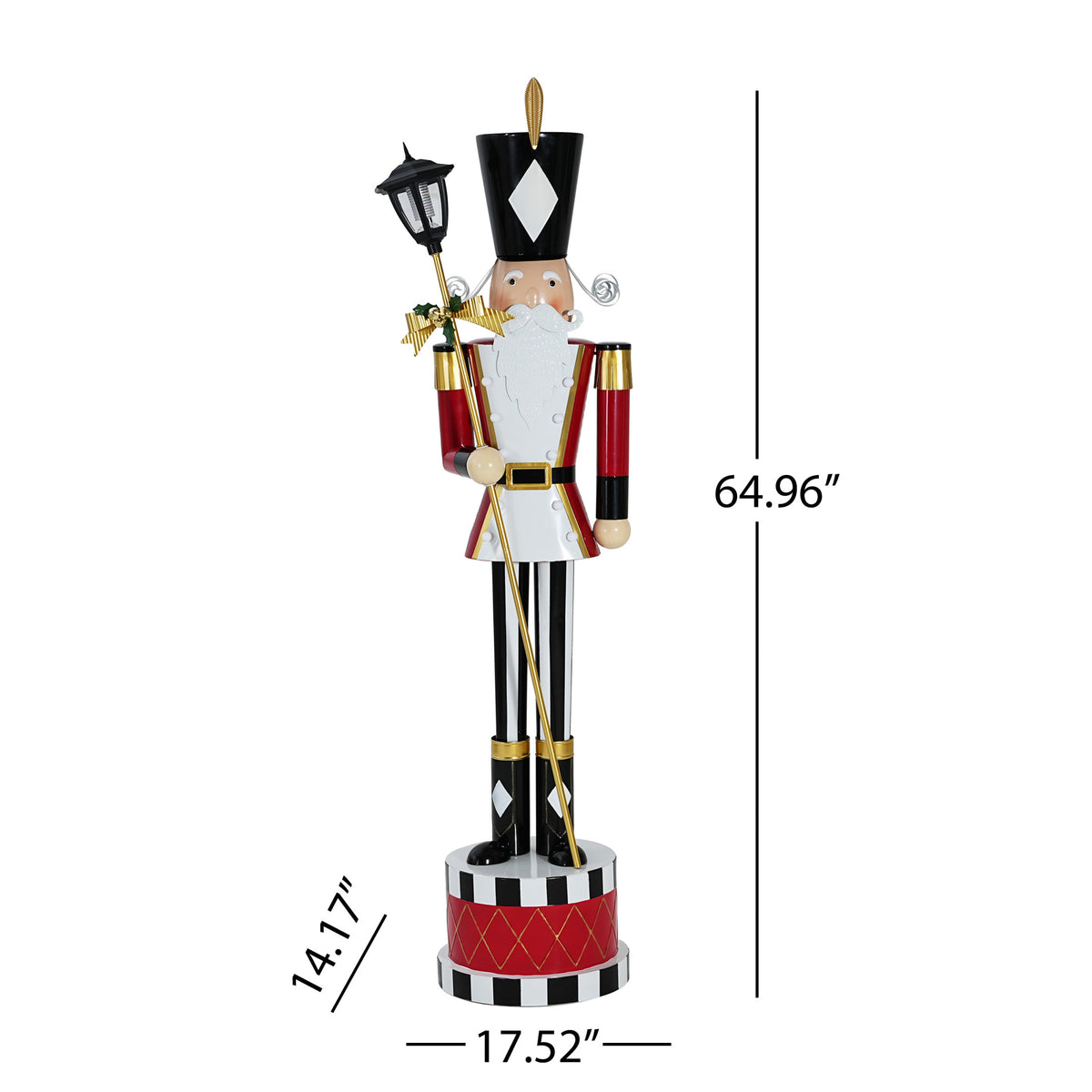 Indoor Christmas Decoration Classic Iron Nutcracker Ornament