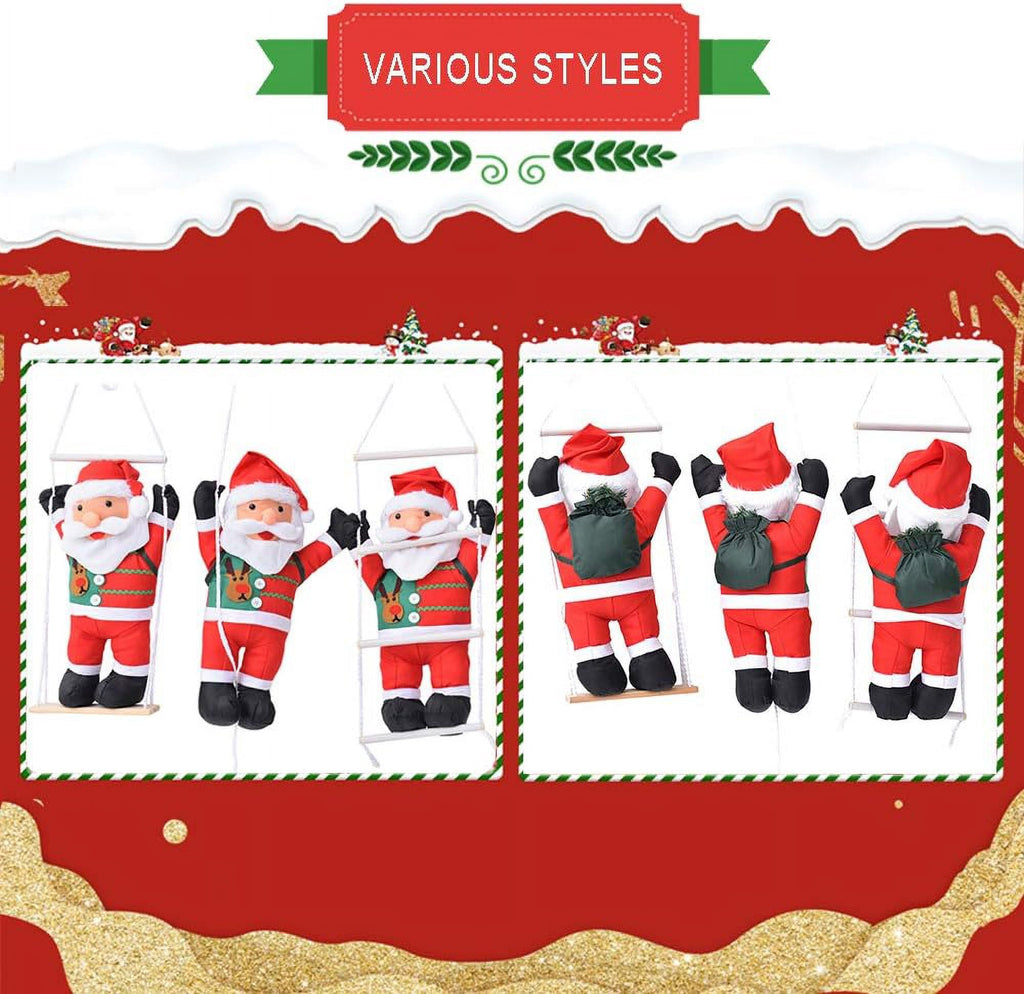 Inadays Christmas Decorations Indoor Holiday Decor XMas Christmas Tree Decorations Hanging Ornaments Decor Santa Swing