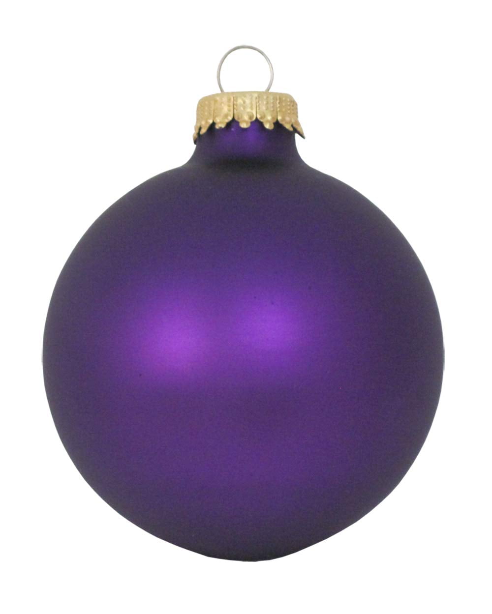 Christmas By Krebs Made in The USA Designer Seamless Glass Christmas Ball Ornaments, 2 5/8" (67mm), 8 Pieces