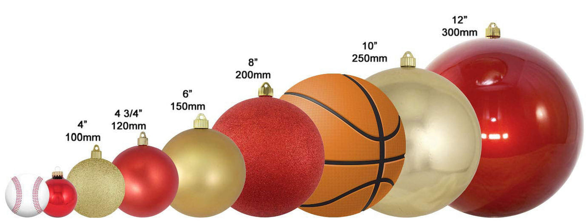 Christmas By Krebs Ornament, Large Commercial Grade Indoor and Outdoor Shatterproof Plastic, UV and Water Resistant Ball Ornament Decorations (Shiny Azure Blue, 10 inch (250mm))