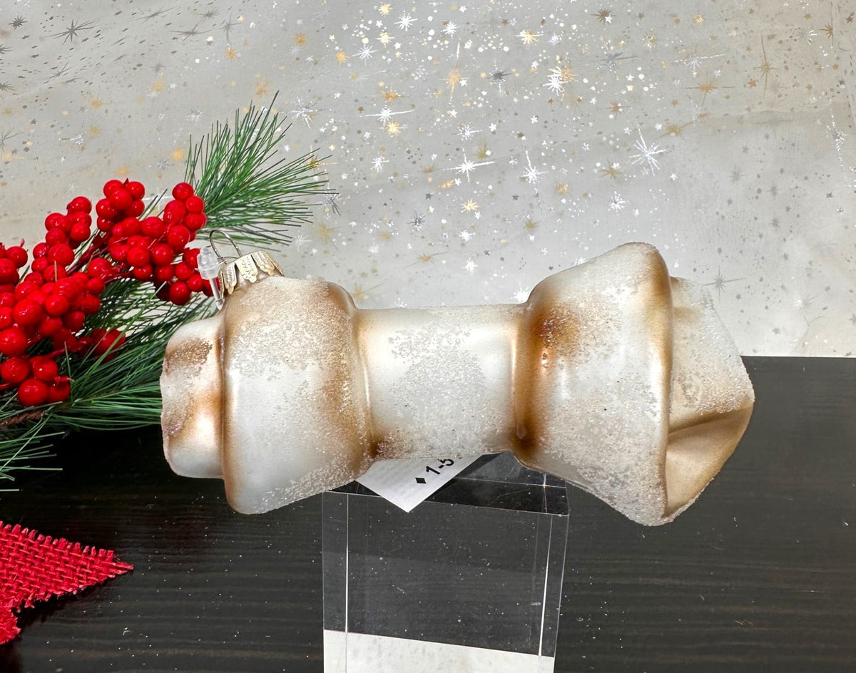 Christmas By Krebs Blown Glass Collectible Tree Ornaments (4 3/4" Rawhide Bone)