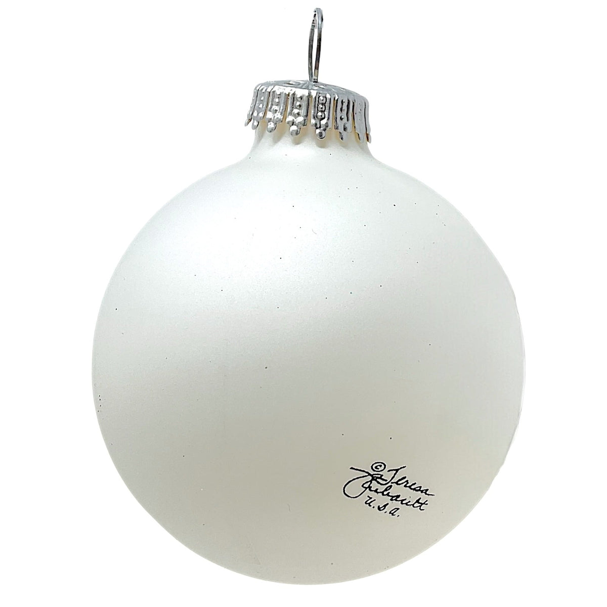 US Veterans Christmas Glass Ornament Made in USA Decoration for Military Vets
