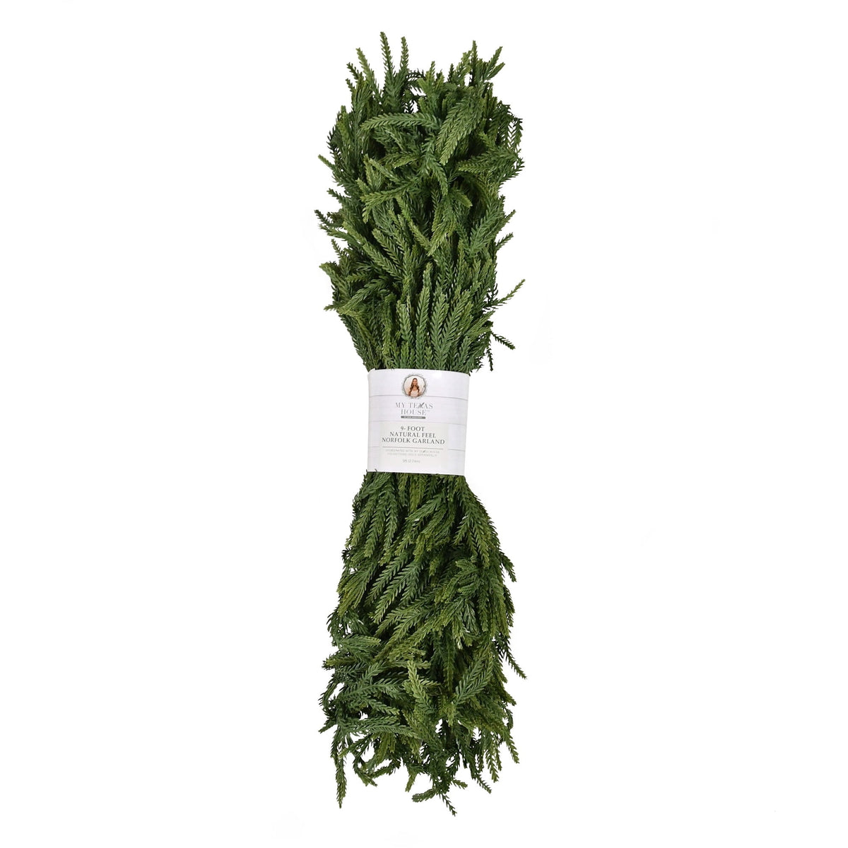  Norfolk Unlit Artificial Christmas Garland, Green, 9'
