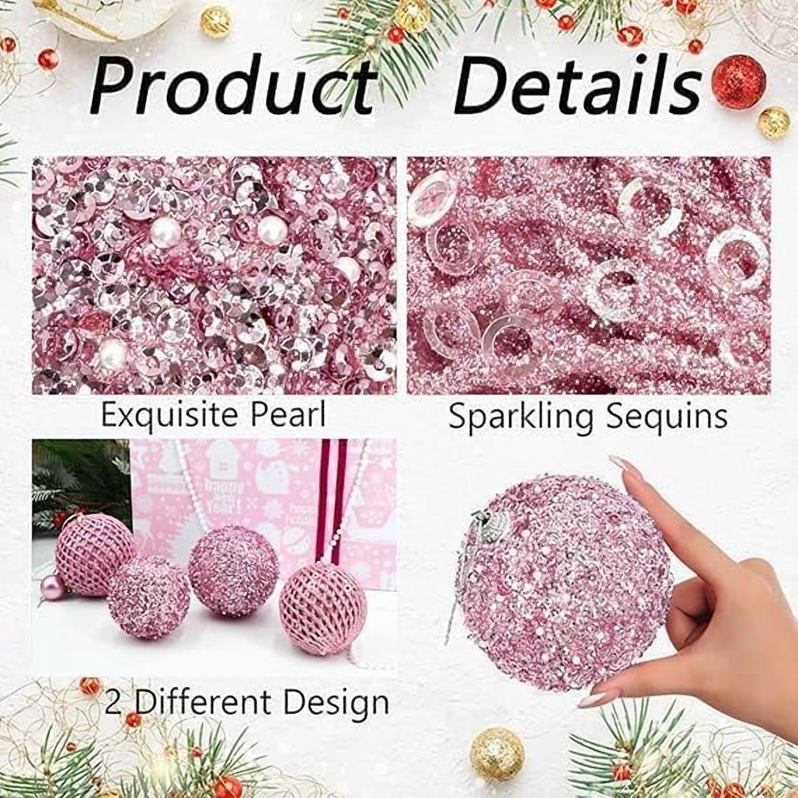 WE 12 pcs Christmas Tree Balls Xmas Decoration Ornaments Christmas Ball Ornaments
