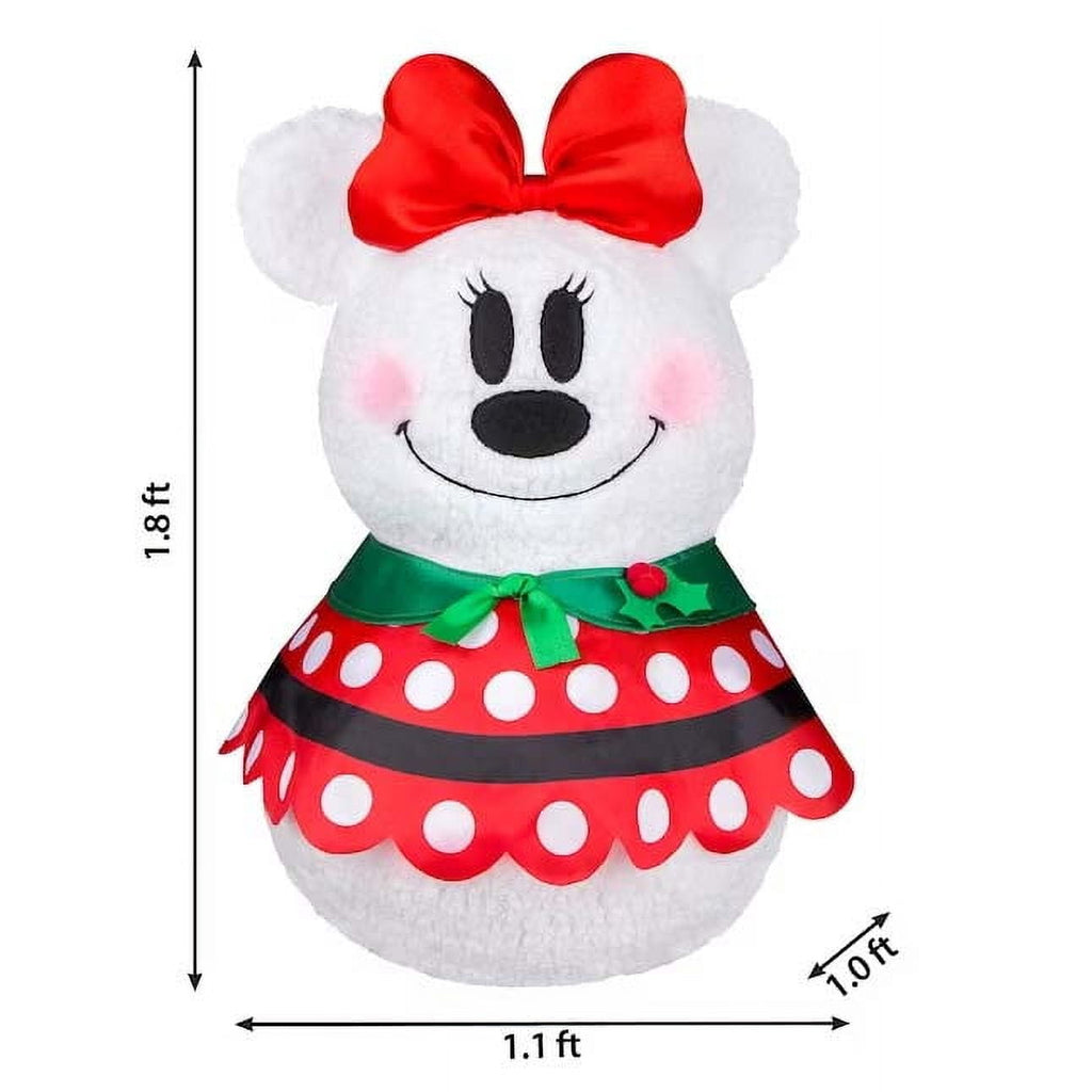 Minnie Mouse Christmas Holiday Plush Decoration Decor - Door Porch Greeter