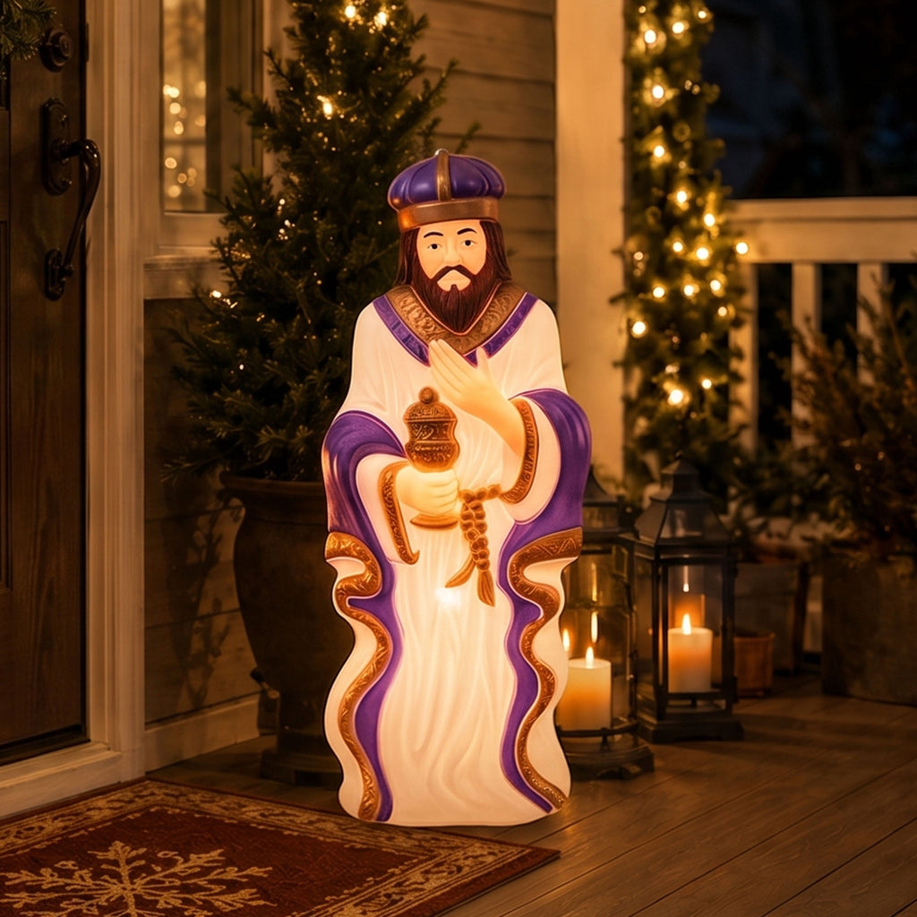 Union Products 74130 39 Inch LED Wiseman #2 Blow Mold Lighted Christmas Decoration