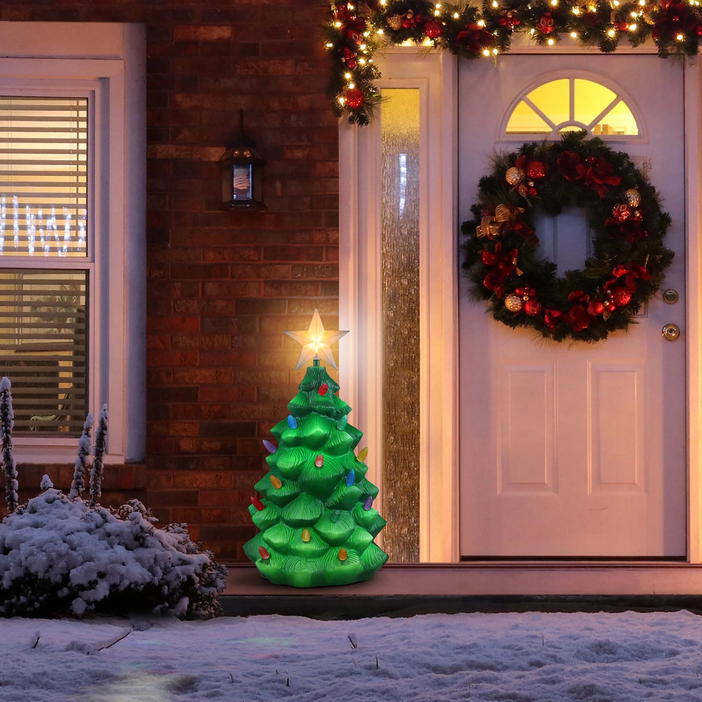 24" Outdoor Lit Blow Mold Tree
