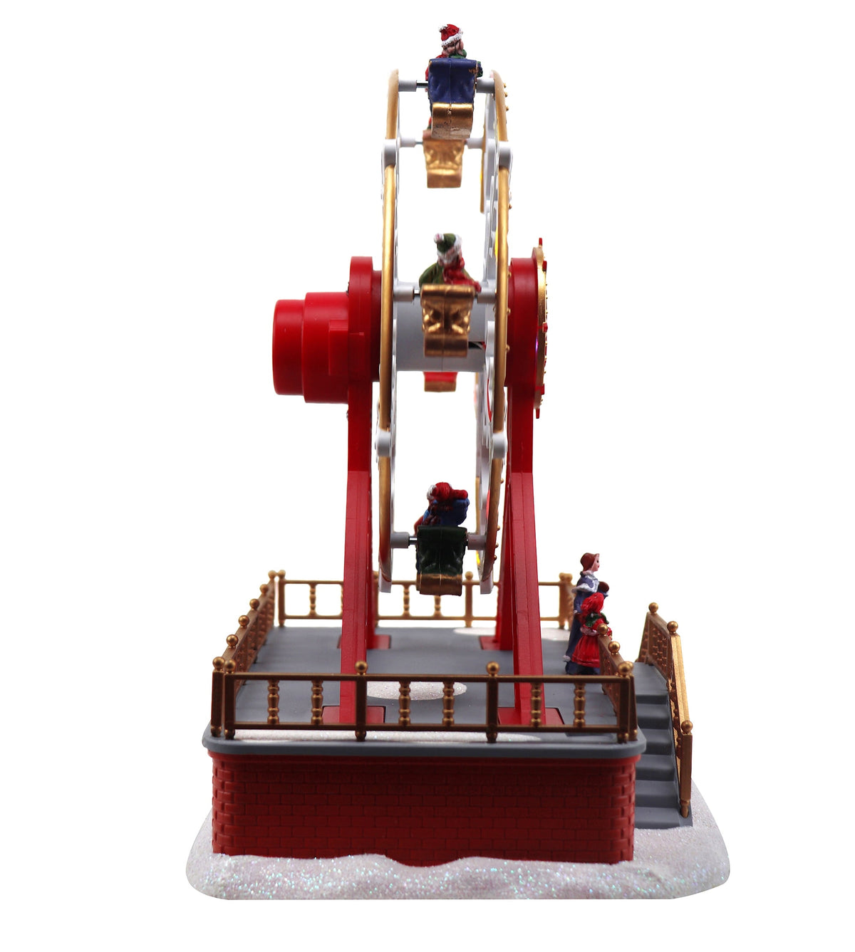 Christmas Ferris Wheel Animated Pre-lit Musical Christmas Village Perfect addition to your Carnival Christmas Decorations & Snow Village Displays 11 in