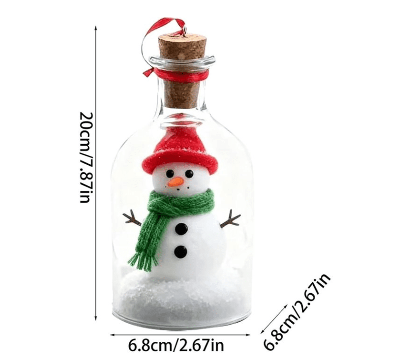 Recordable Christmas Tree in a Bottle, Voice Message In A Bottle Holiday Ornament Keepsake Gift