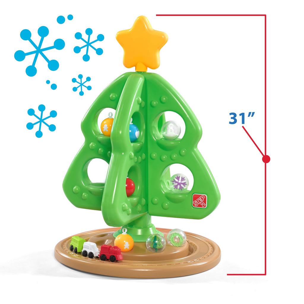Step2 Christmas Green Resin Tree with Bonus Ornaments