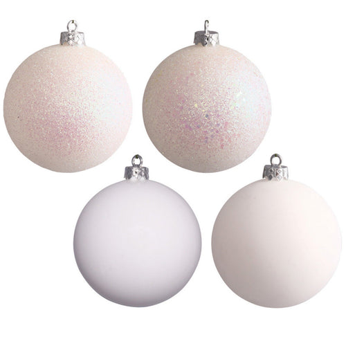 Vickerman 2.4" Champagne 4-Finish Ball Ornament Assortment, 60 per Box