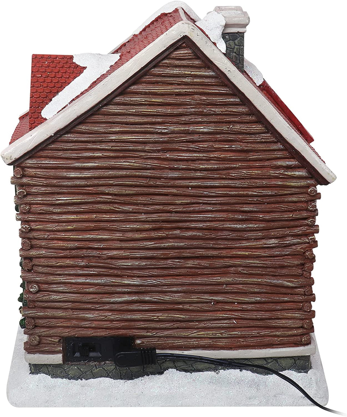 Christmas Village Log Cabin Tabletop Display Pre-lit LED Musical Snow Village Perfect Addition to Your Christmas Indoor Decorations & Holiday Collections