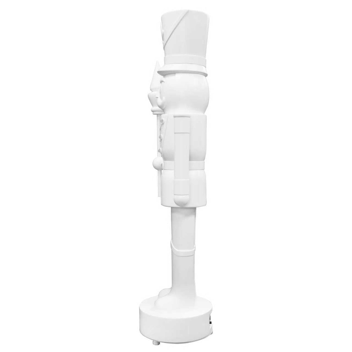 Giant Paint-it-Yourself Light-Up LED Nutcracker Christmas Decoration, White, 5', by 