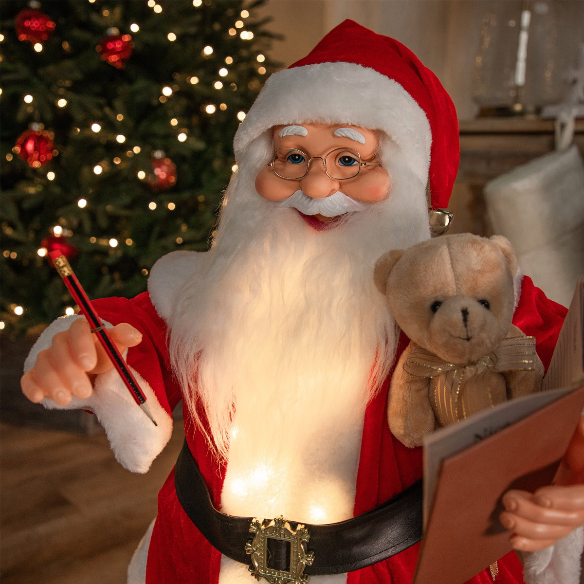 Northlight Lighted and Animated Musical Santa Claus Christmas Decoration - 32"